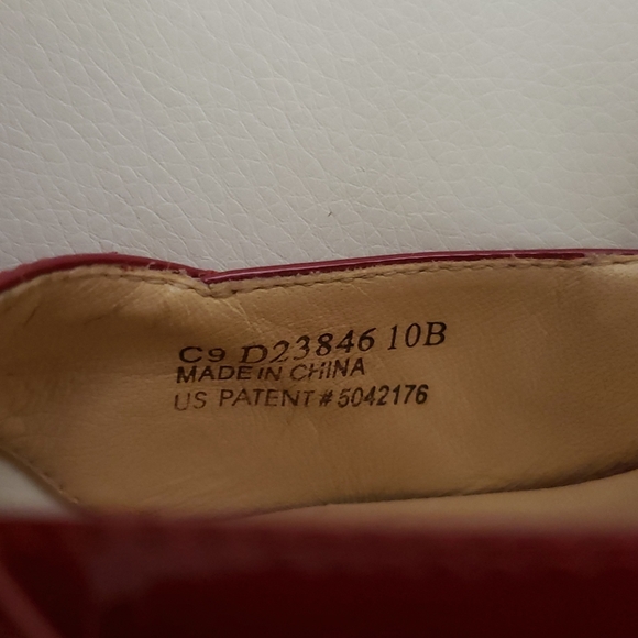 Cole Haan patent leather slingback Sandal Red s10B - Picture 10 of 12